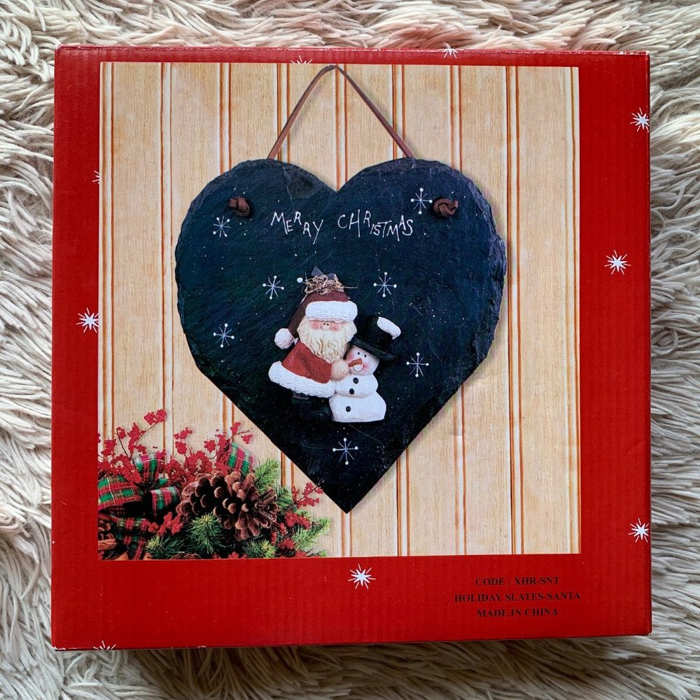 SANTA & SNOWMAN WALL HANGING - Picture 4 of 7